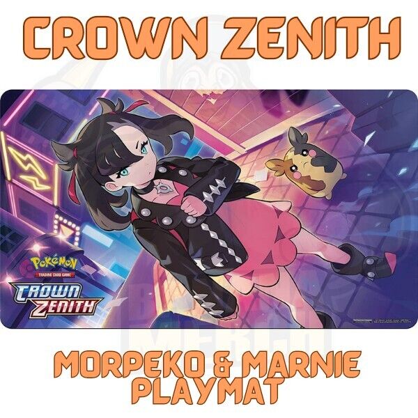 Pokémon Morpeko & Marnie Premium Playmat - Crown Zenith New