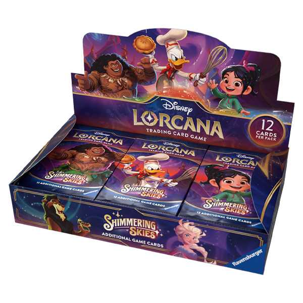 Shimmering Skies Booster Box (24 Packs) - Disney Lorcana Trading Card Game Set 5