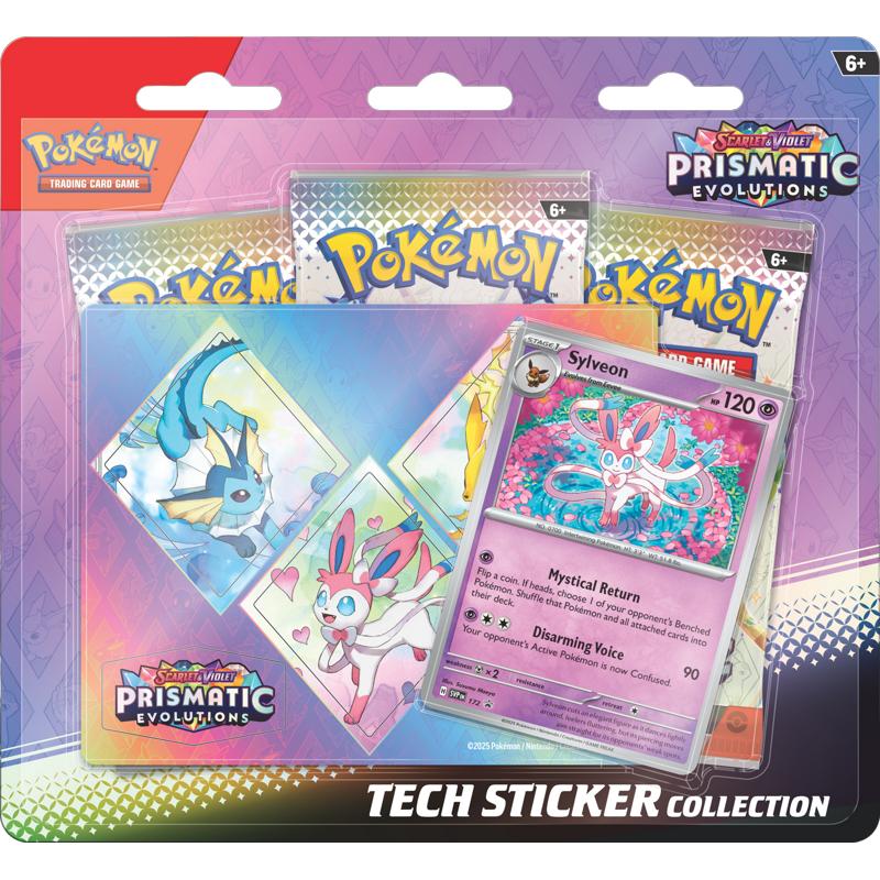 Pokemon Prismatic Evolutions Tech Sticker Collection - Pokemon Trading Card Game